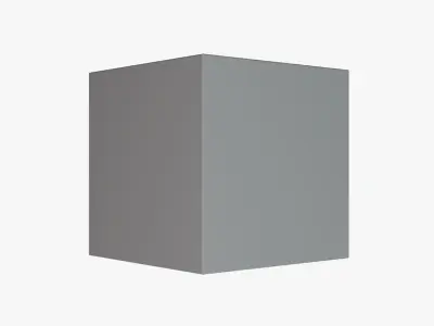 Basic LED Lightbox Sign - Geometry Only No Textures No Materials 3D model