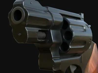 Magnum gun 3D model
