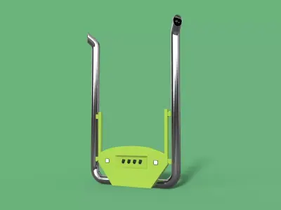 Truck Back Cab Plate 5 3D model