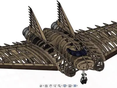 Northrop XP79b Flying Ram 3D model