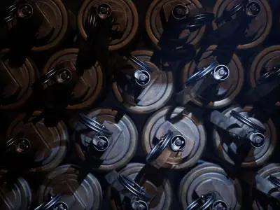 Stun Grenade PBR game ready asset Low-poly 3D model