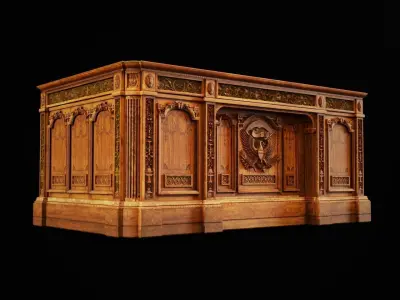Resolute Desk of the Oval Office 3D model
