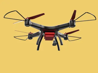 DRONE WEBCAM HD CAMERA MOD QUADCOPTER UAV UAS AERIAL FPV RC SYMA 3D model