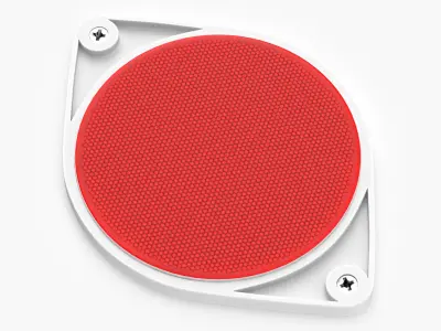 Road Stud Round Reflectors Red 3D model