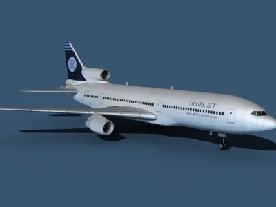 Lockheed L-1011-50 Globe Jet 3D model
