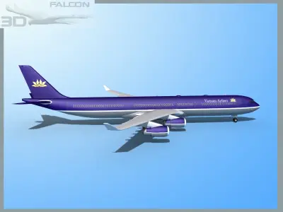 Falcon3D A340-600 Vietnam Airlines 3D model