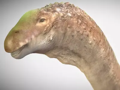 Alamosaurus The Titan of North America Low-poly 3D model