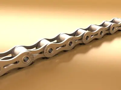 Bicycle Chain Link High res 3D model