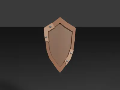 Low Poly Shield Pack 10 Stylized Medieval Shields Game Ready Low-poly 3D model