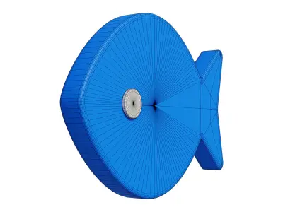 Fish icon Low-poly 3D model