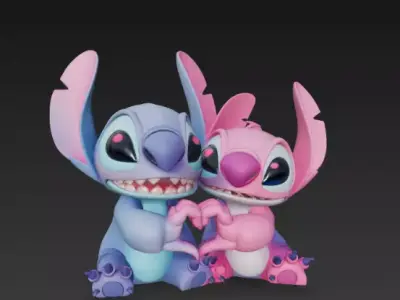 Stitch - Couple 3D print model