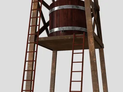 Water Tower 3D model