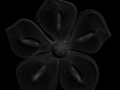 3D stl model of a flower for CNC router Free 3D print model