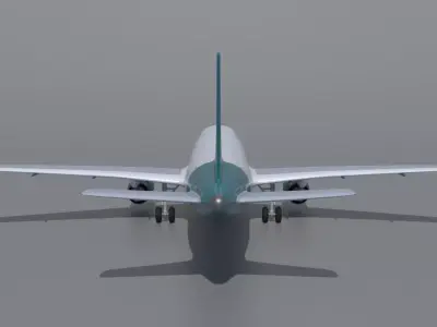 Airbus A320 Aer Lingus Airlines 3D model 3D model