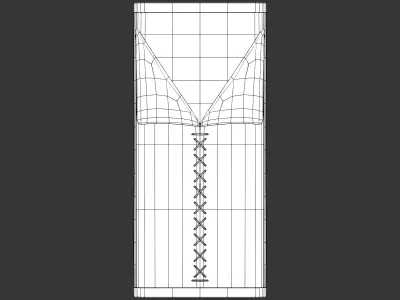 Medieval Elegant Accessory Bedroll Low-poly 3D model