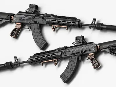 AK 103-104 Low-poly 3D model