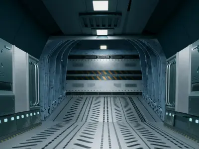 Interior of a cargo Plane 3D model