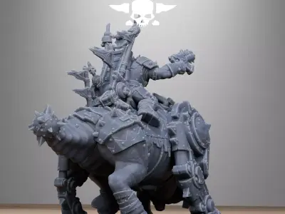 Orkaz Brast-Rider Warlord 3D print model