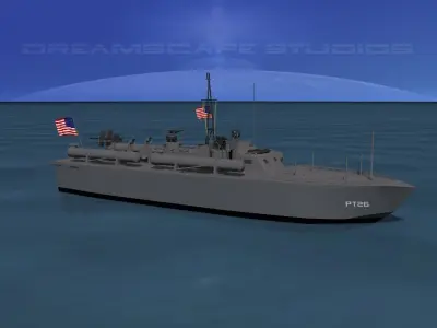 Elco PT Boat PT-26 3D model