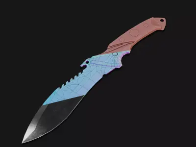 Knife MTech Reaper Bowie 3D Low-poly 3D model
