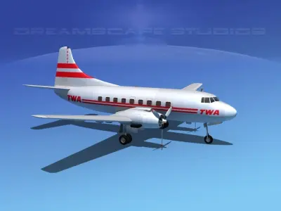 Martin 404 TWA 1 3D model