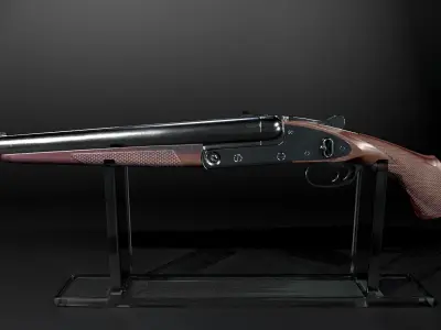 Shot Gun Low-poly 3D model