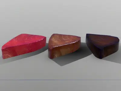 Tuna Steak Low-poly 3D model
