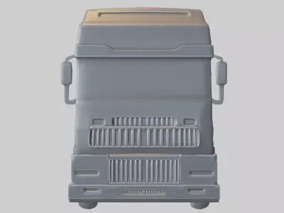 Heavy Duty Cargo Truck 3D print model