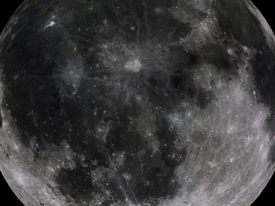 Moon 8k 3D model purchase