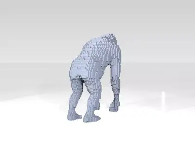 Orangutan Voxel 3D model