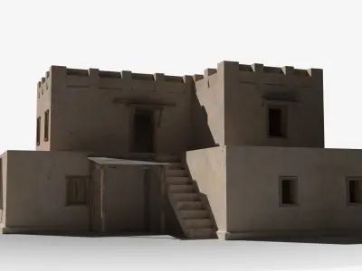 Arab x33 Low-poly 3D model