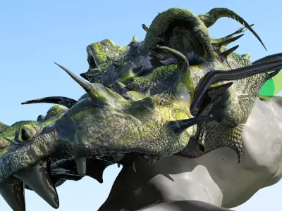 dragon hat Low-poly 3D model