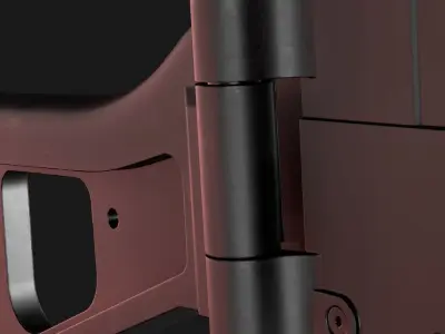 UMP-9 gun Low-poly 3D model