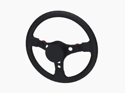 Grant Formula GT racing steering wheel Low-poly 3D model