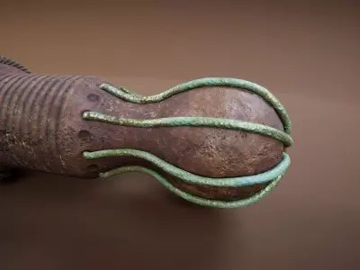 Ancient Artifacts 4 Package Low-poly 3D model