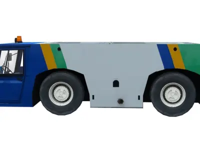 Lowpoly Pushback TLD TMX 400 Low-poly 3D model