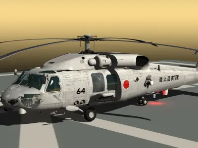 JMSDF SH-60K NEW Modeling 3D model