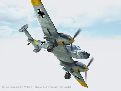 Messerschmitt Bf 110G-3 3D model