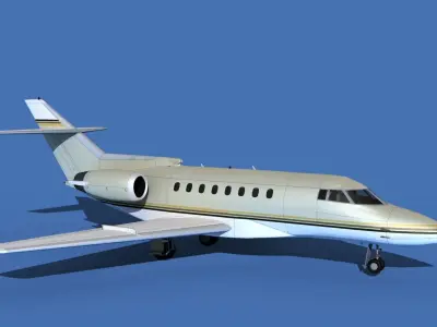 Hawker Siddley 1000 V03 3D model
