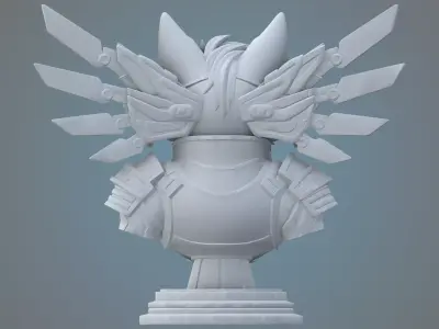 Sci-Fi Fox Commander Sculpture PM-30 3D print model