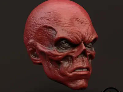 RedSkull Johann Shmidt 3D printable for action figures 3D print model