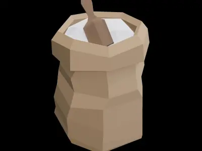 Low Poly Village Assets Pack- Part 1 Free low-poly 3D model