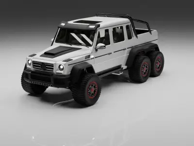 Brabus G63 Low-poly 3D model