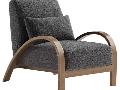 Modern Lounge Chair-Realistic Furniture 3D model