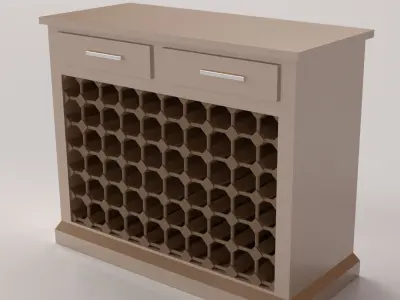 Wine Cabinet 3D model