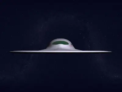 Alien spaceship - saucer scout 3D model
