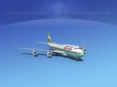 Boeing 747-400 Cathay Pacific 3D model
