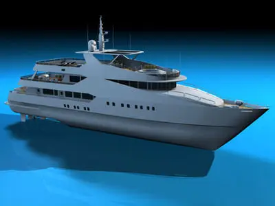 Yacht luxury 3D model
