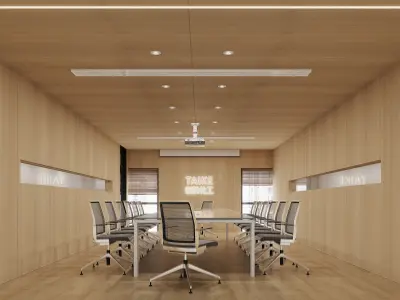  Office interior scene 24 3D model
