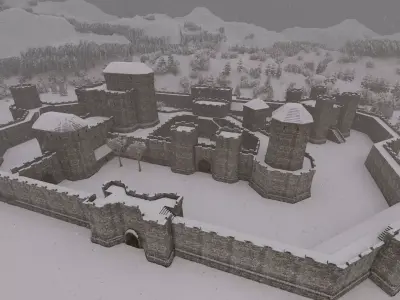 Basic Medieval Castle  3D model